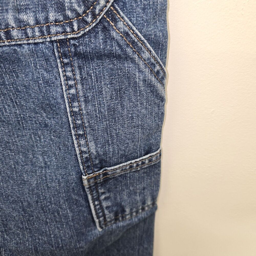 Vtg Wrangler Men's 100% Cotton Carpenter Work Denim Blue Jeans Size 42x30 (C27) - Picture 3 of 9